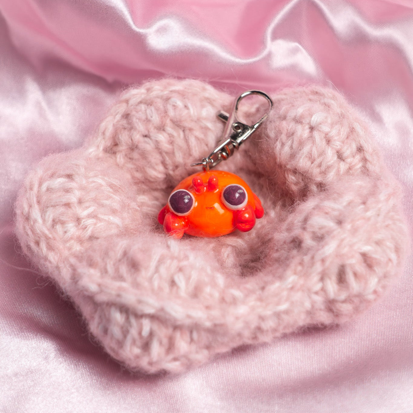 JUNO Orange Crab Keychain
