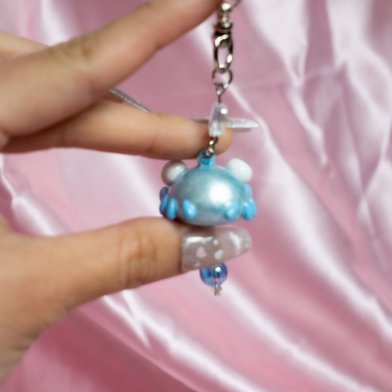 NIXIE Blue Crab Keychain