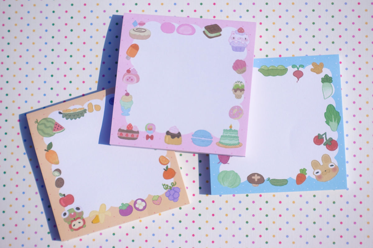 BonBon & Veggies Sticky Notes