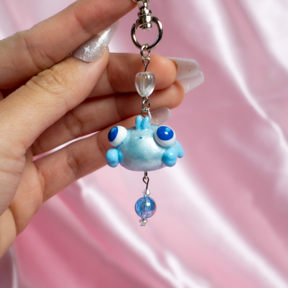 NIXIE Blue Crab Keychain