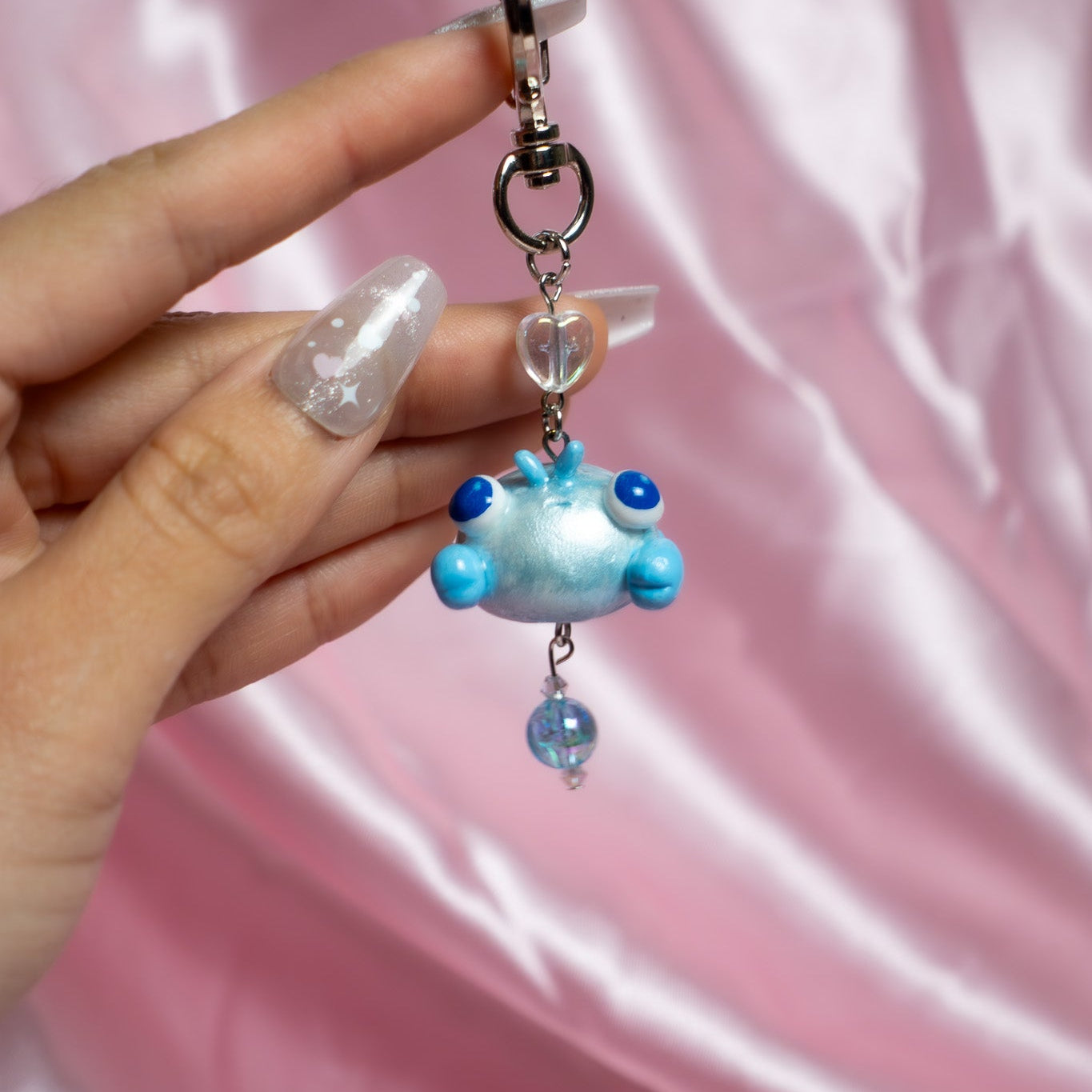 NIXIE Blue Crab Keychain