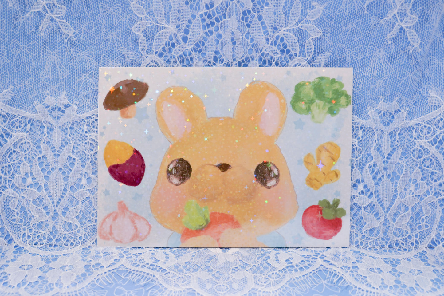 BonBon loves Veggies - A6 Print