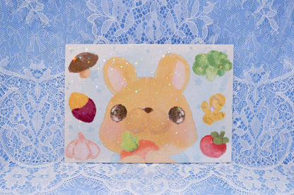 BonBon loves Veggies - A6 Print