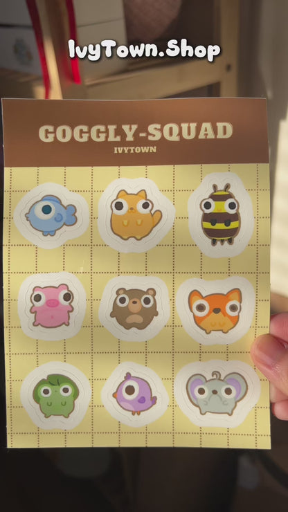Goggly-Squad Sticker Sheet