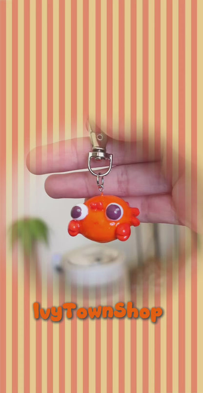 JUNO Orange Crab Keychain