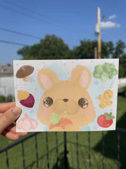 BonBon loves Veggies - A6 Print