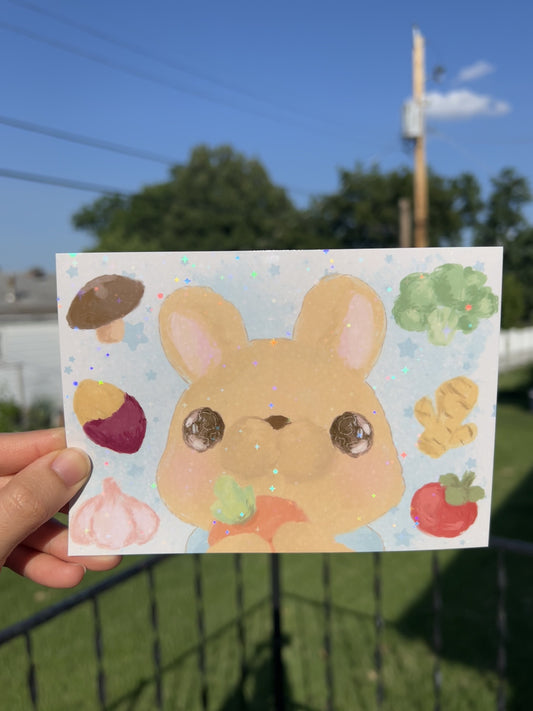 BonBon loves Veggies - A6 Print